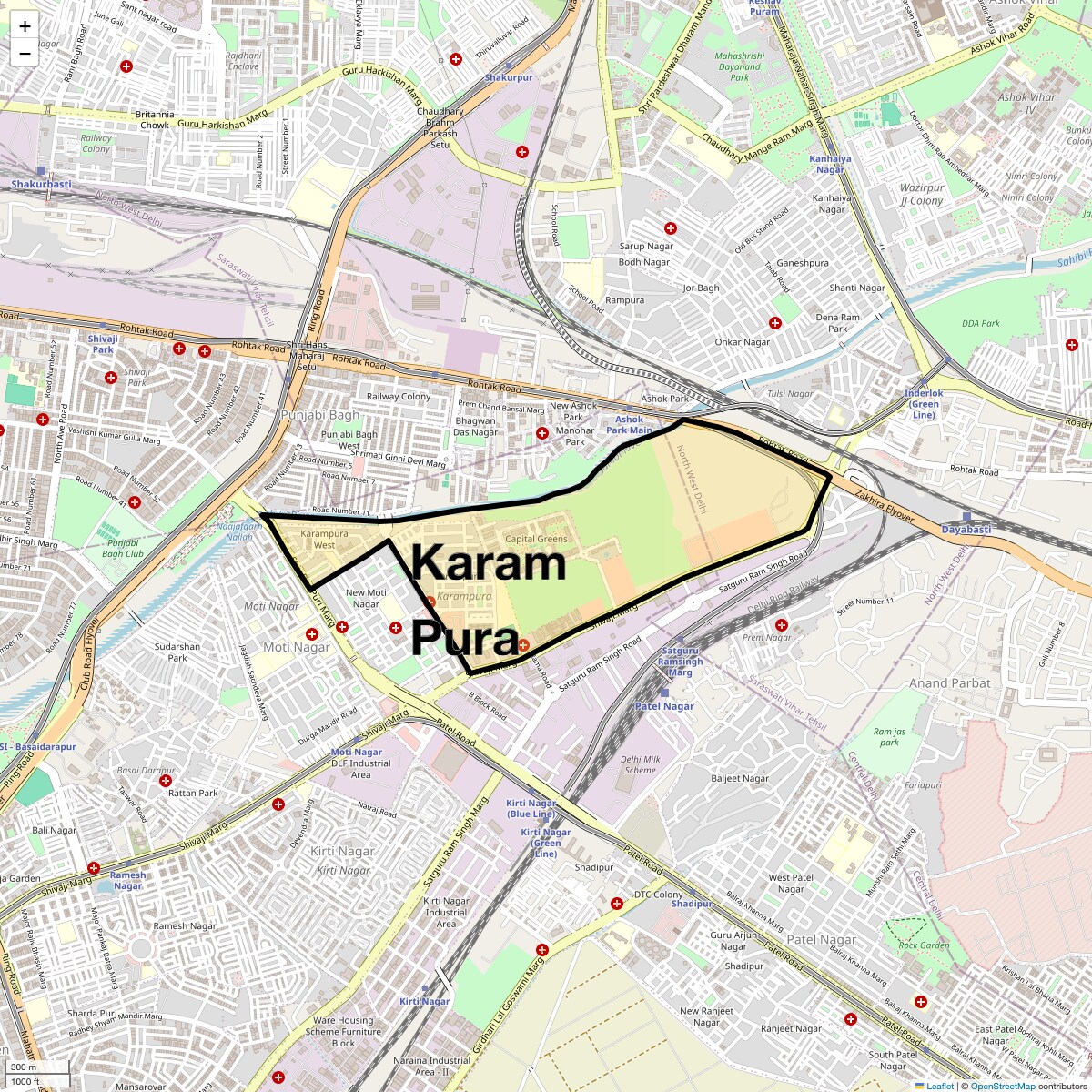 Check Time Travel of Karam Pura, Delhi