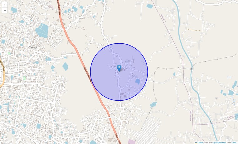 Location Map of Karana Madhabpur