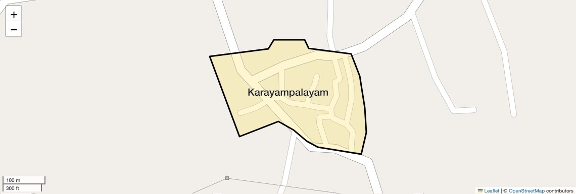 Location Map of Karayampalayam, Coimbatore