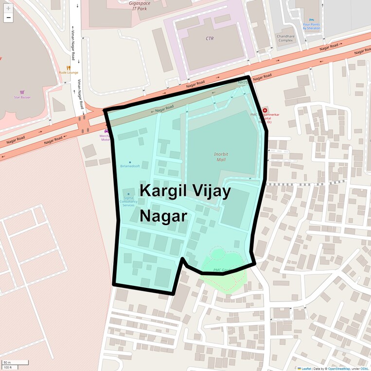 Location Map of Kargil Vijay Nagar