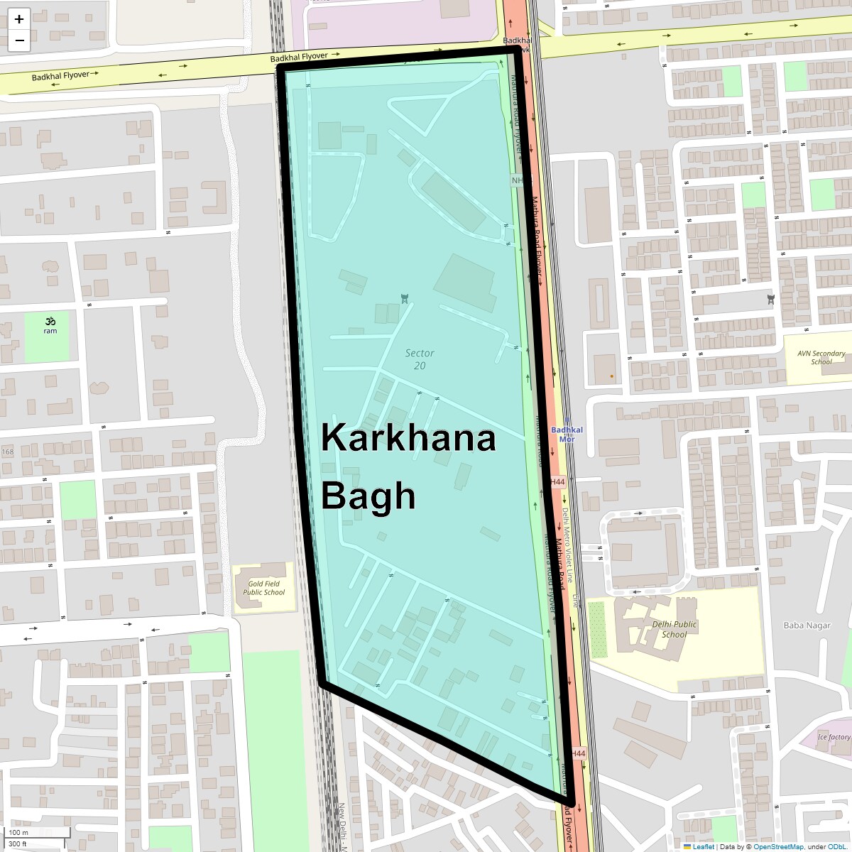 Check Time Travel of Karkhana Bagh, Faridabad