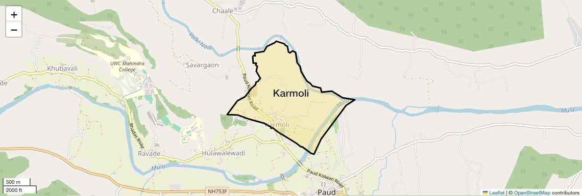 Location Map of Karmoli, Pune