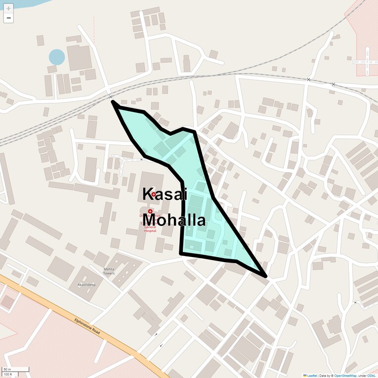 Location Map of Kasai Mohalla