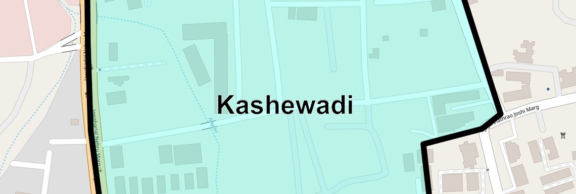 Location Map of Kashewadi, Pune