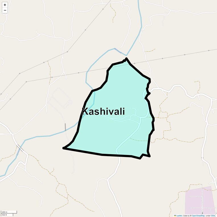 Location Map of Kashivali