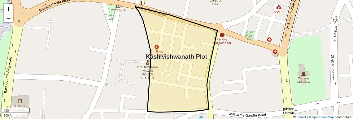 Location Map of Kashivishwanath Plot, Rajkot