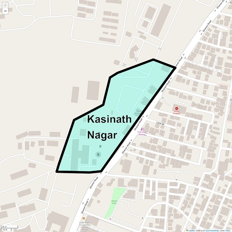 Location Map of Kasinath Nagar