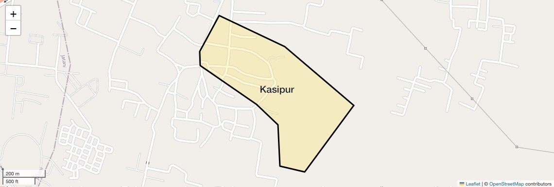 Location Map of Kasipur, Bhubaneswar