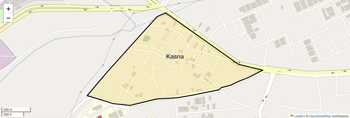 Location Map of Kasna, Greater Noida