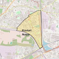 Kasturi Nagar Map