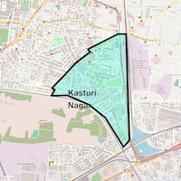 Kasturi Nagar Map