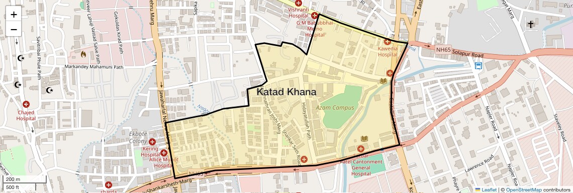 Location Map of Katad Khana, Pune