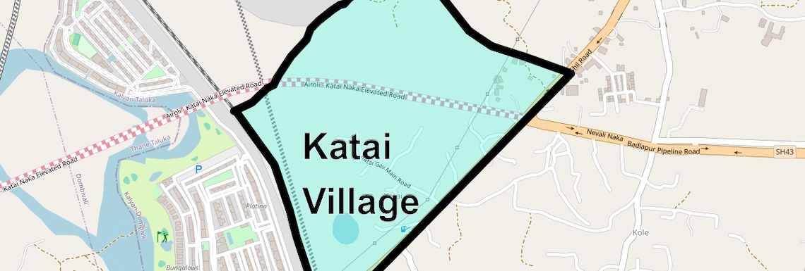 Location Map of Katai Village, Thane