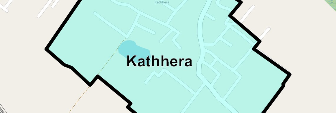 Location Map of Kathhera, Greater Noida