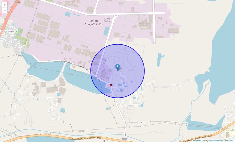 Location Map of Katrambakkam