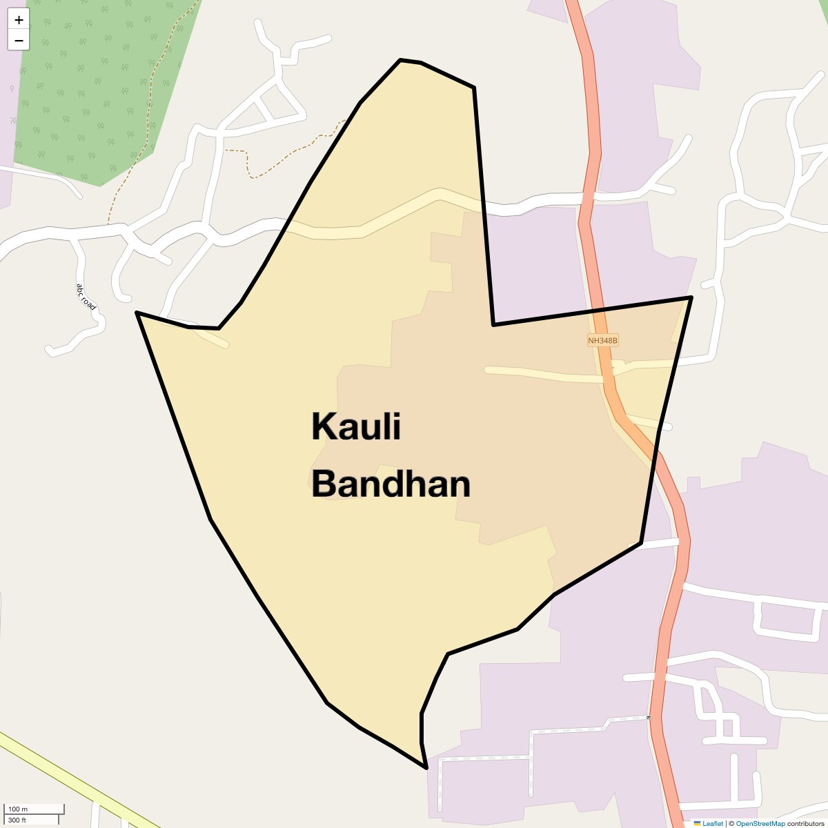 Location Map of Kauli Bandhan, Navi Mumbai