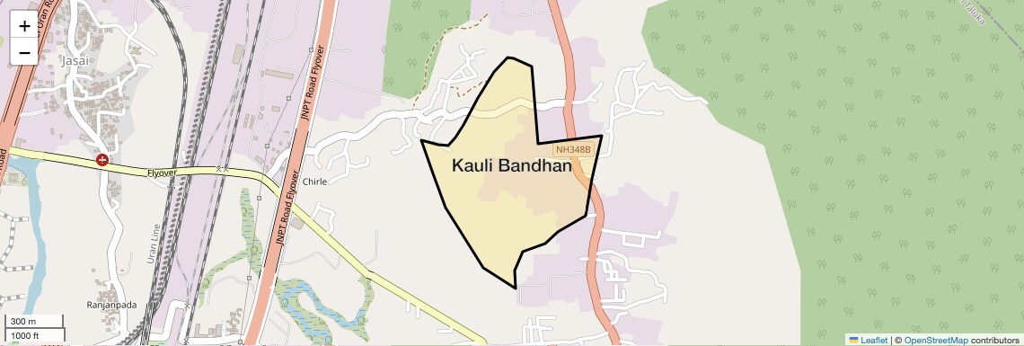 Location Map of Kauli Bandhan, Navi Mumbai
