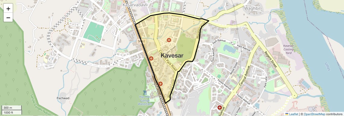Check Time Travel of Kavesar, Thane