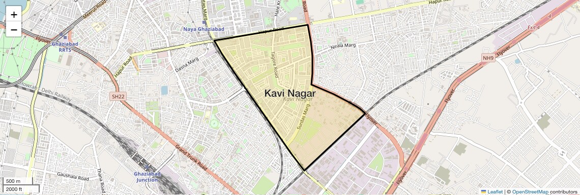 Kavi Nagar Map