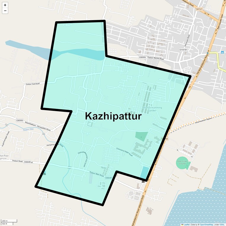 Location Map of Kazhipattur
