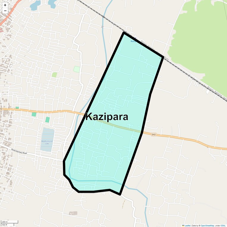 Location Map of Kazipara