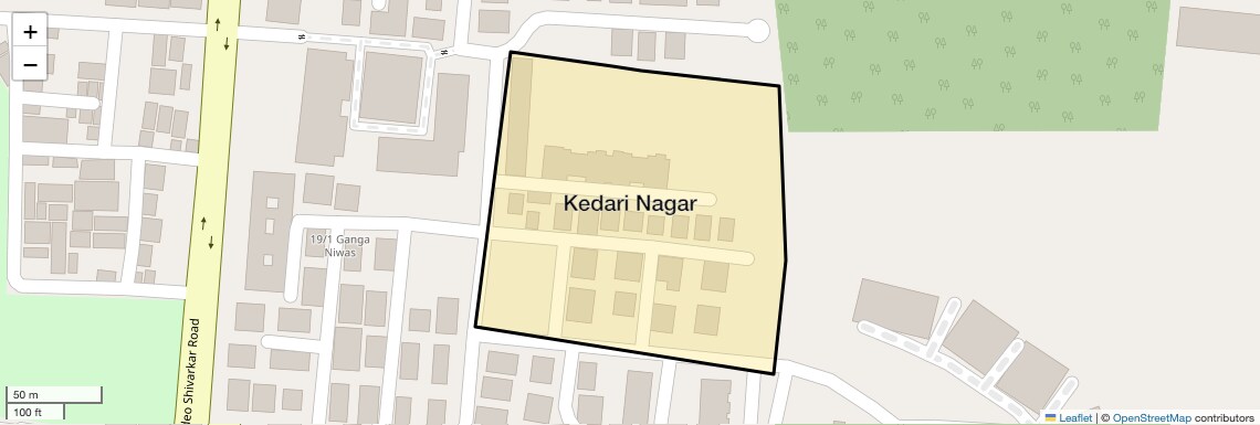 Location Map of Kedari Nagar, Pune
