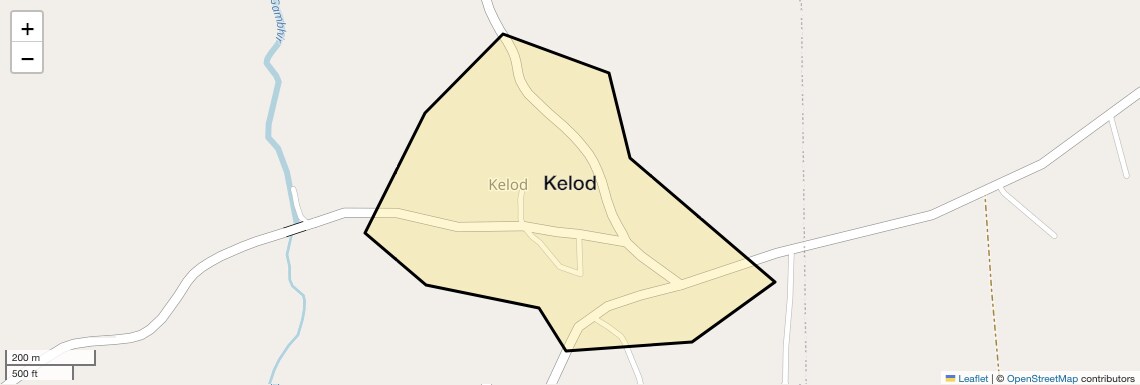 Location Map of Kelod, Indore