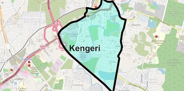 Location Map of Kengeri, Bangalore