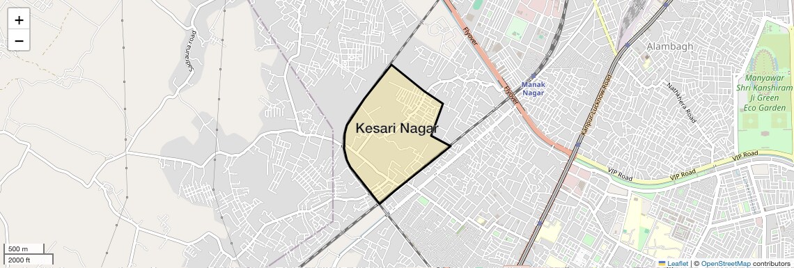 Location Map of Kesari Nagar, Lucknow