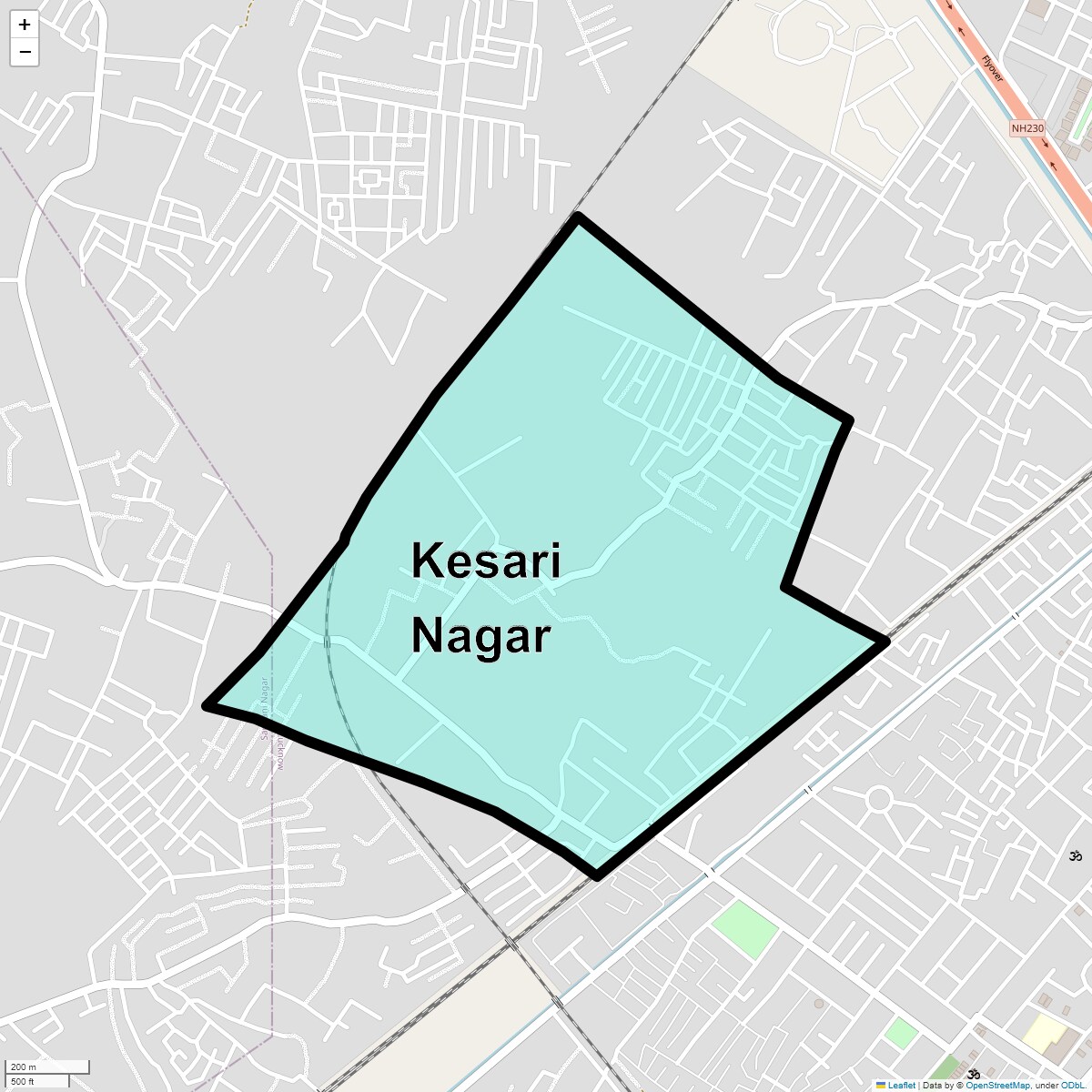 Location Map of Kesari Nagar, Lucknow