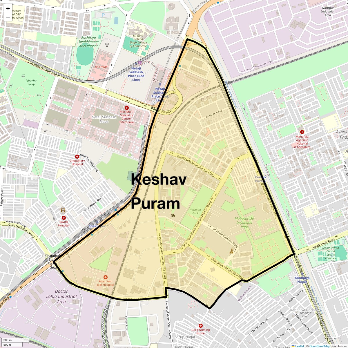 Check Time Travel of Keshav Puram, Delhi