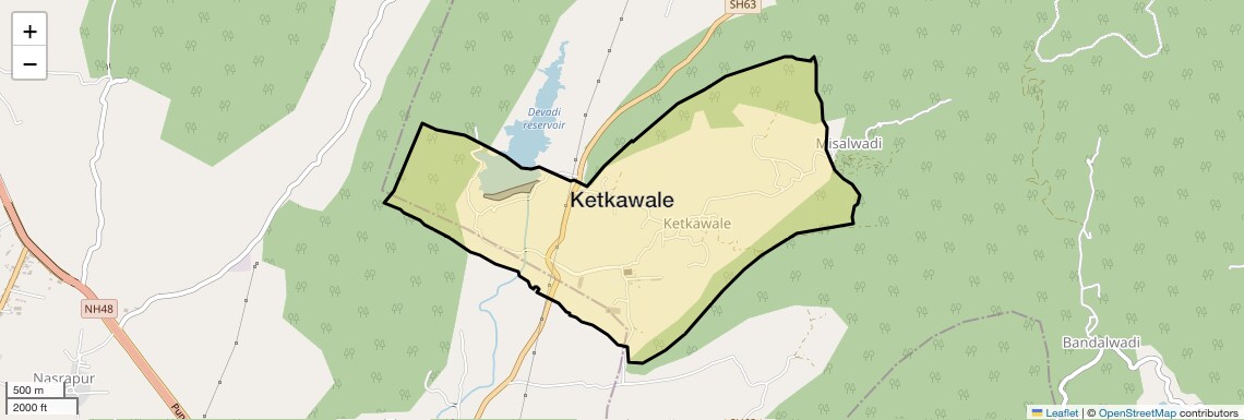 Location Map of Ketkawale, Pune