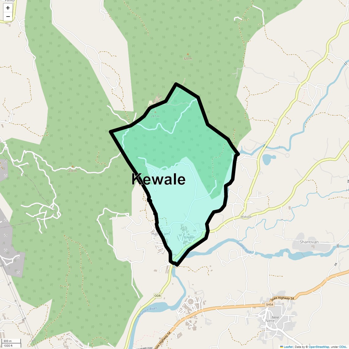 Location Map of Kewale, Navi Mumbai