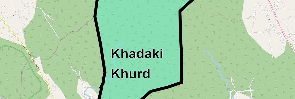 Location Map of Khadaki Khurd, Thane