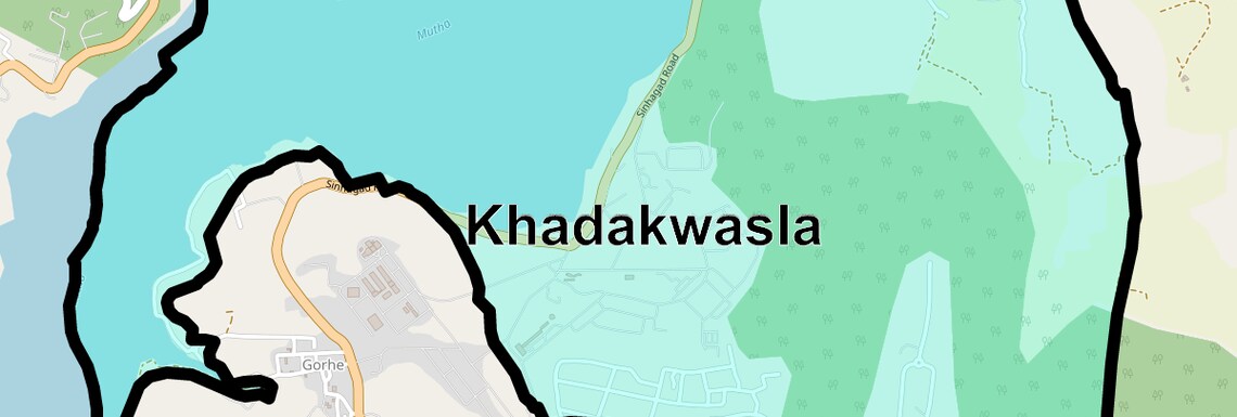Location Map of Khadakwasla, Pune
