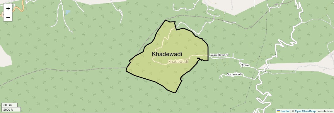 Location Map of Khadewadi, Pune