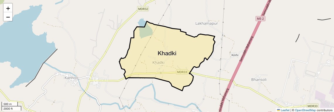 Location Map of Khadki, Nagpur