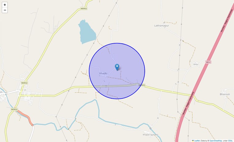 Location Map of Khadki