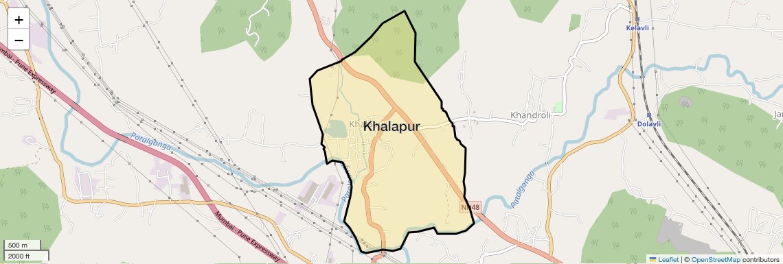 Location Map of Khalapur, Navi Mumbai