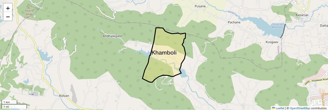 Location Map of Khamboli, Pune