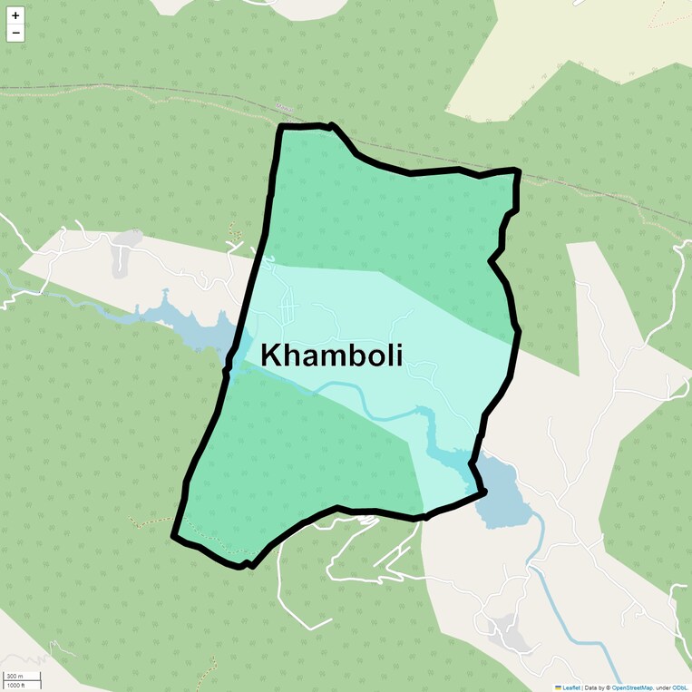 Location Map of Khamboli