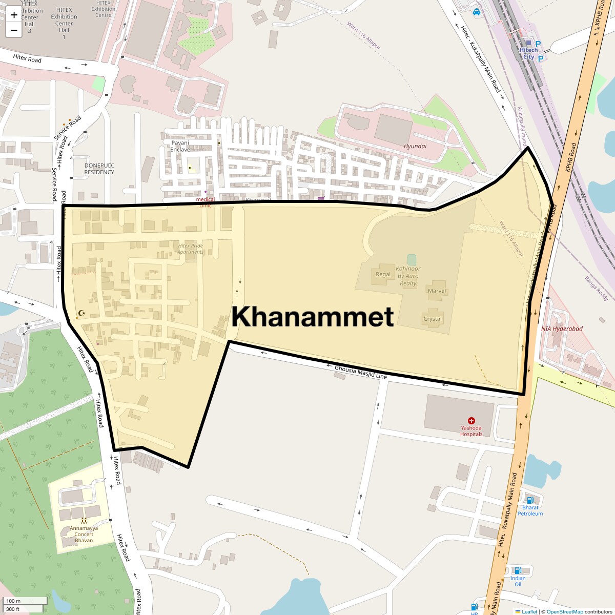 Check Time Travel of Khanammet, Hyderabad