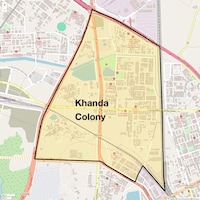 Khanda Colony Map