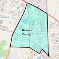 Khanda Colony Map