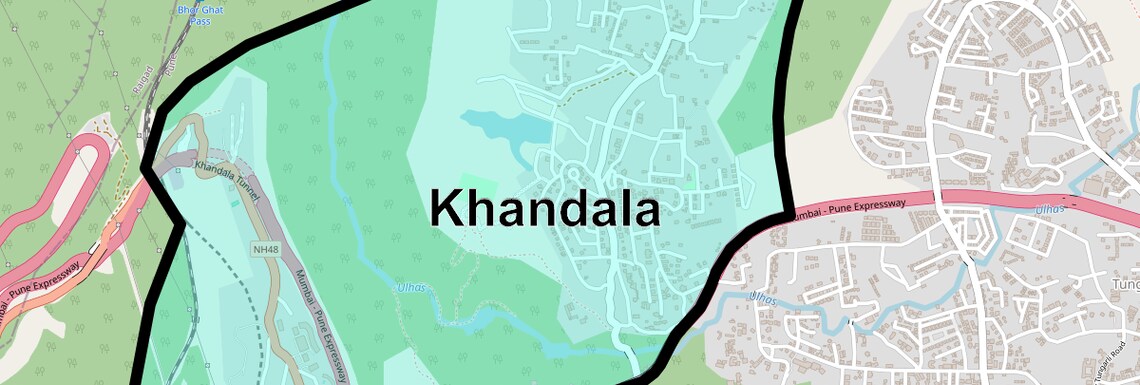 Location Map of Khandala, Pune