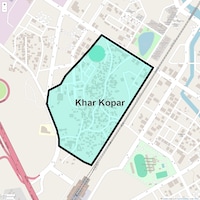 Khar Kopar Map