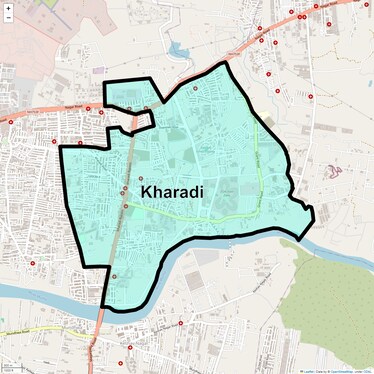 Location Map of Kharadi, Pune