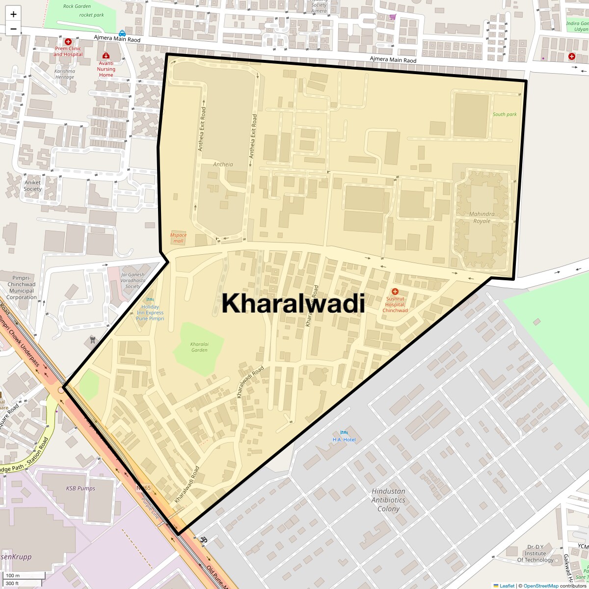 Kharalwadi Map