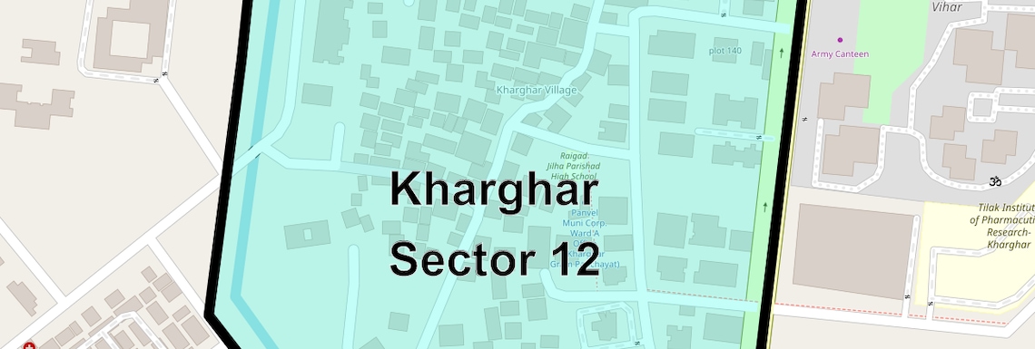 Location Map of Kharghar Sector 12, Navi Mumbai