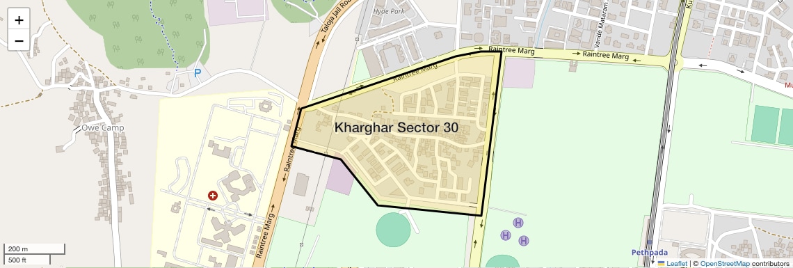 Location Map of Kharghar Sector 30, Navi Mumbai